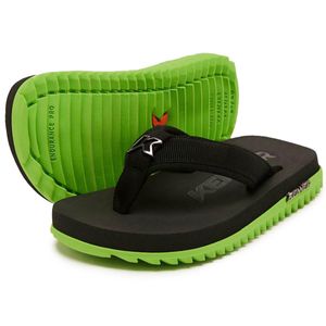 Chinelo Infantil Kenner Kivah Cushy Kids - Preto e Verde