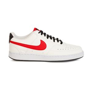 Tênis Nike Court Vision Branco e Vermelho - Masculino