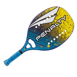 Raquete de Beach Tennis Kevlar Pro Azul e Amarelo - Unissex