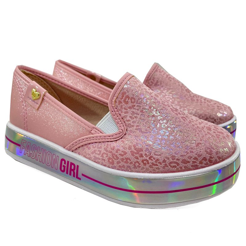 Slip on sales molekinha glitter