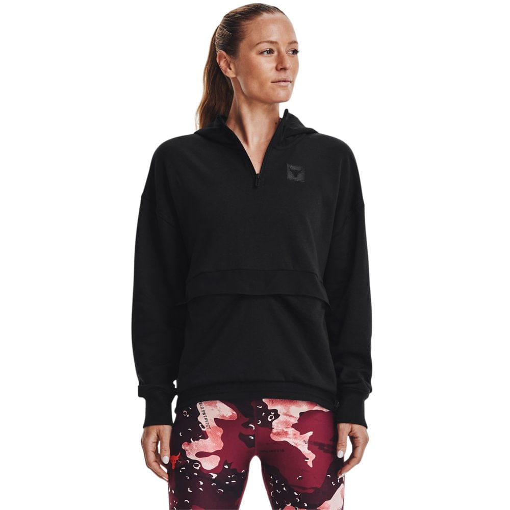 Moletom de Treino Feminina Under Armour Project Rock Fleece 1/4