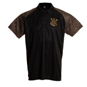 Camisa SPR Polo Corinthians Torcedor Preto e Dourado - Masculino