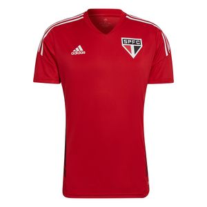 Camisa Adidas Treino São Paulo FC Condivo 22 Vermelho e Branco - Masculino