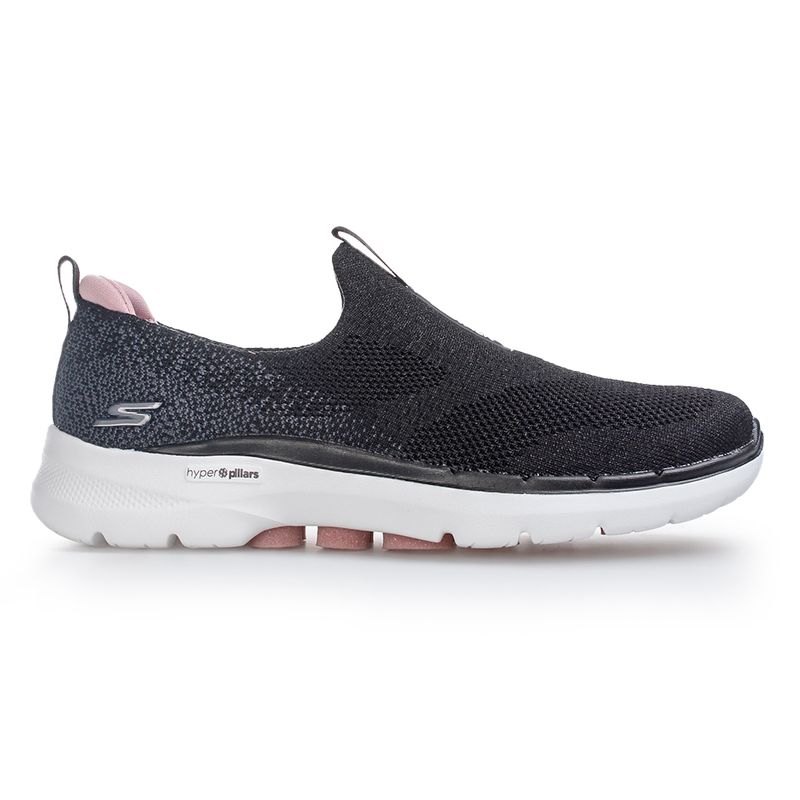 Tênis Running Skechers GO WALK 6 Rosa Feminino