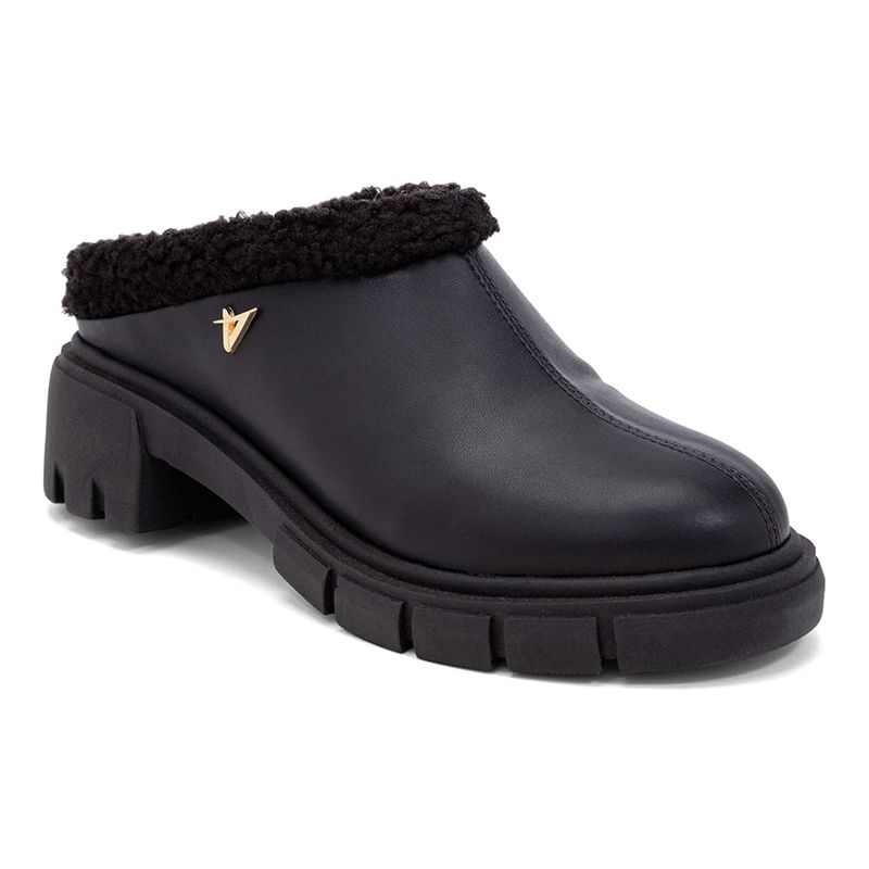Bota Mule Solado Tratorado Preto Oscar