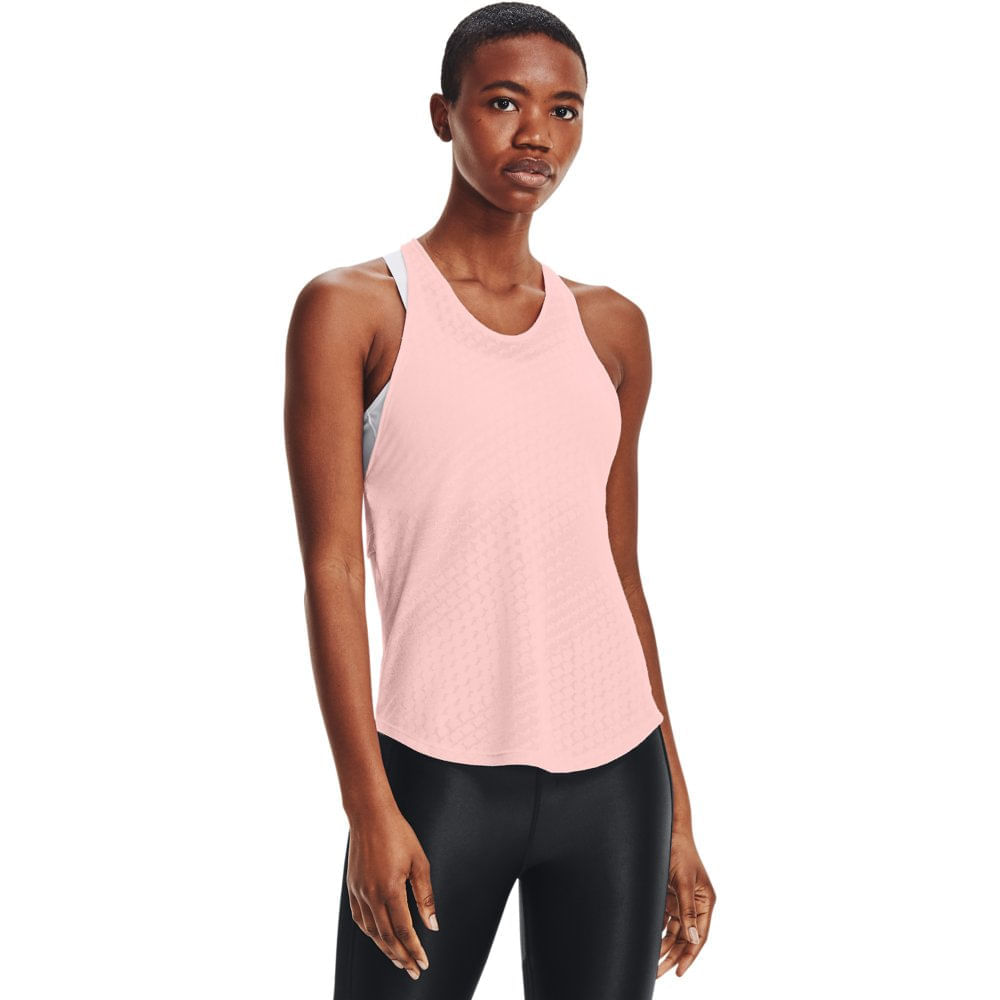 Regata de Corrida Feminina Under Armour Fly By Tank Rosa