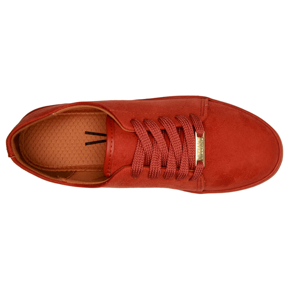 Tenis vermelho camurça store vizzano