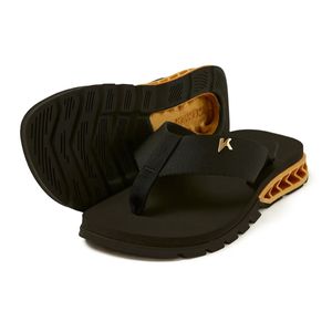 Chinelo Kenner Rakka - U1 Masculino - Preto e Dourado