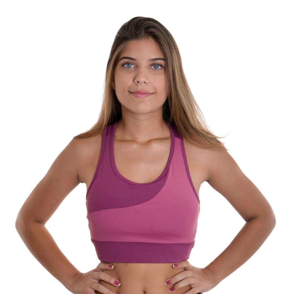 Top Selene Cropped com Bojo Feminino - Rosa