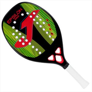 Raquete de Beach Tennis Joma Epsilon + Capa Protetora Unissex - Preto e Verde