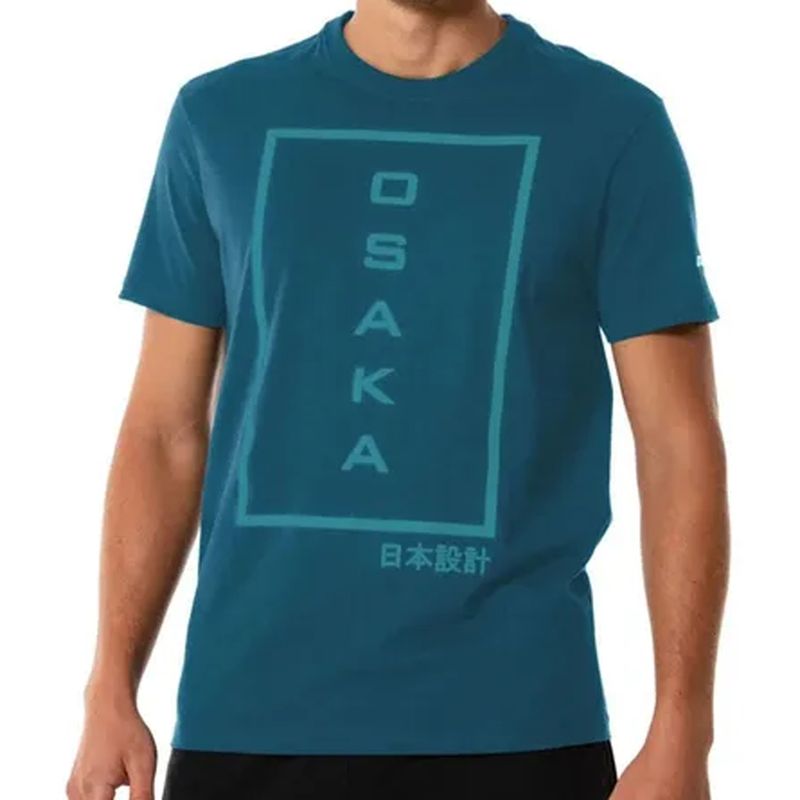 Camiseta Mizuno Osaka 2 Masculino Azul Oscar