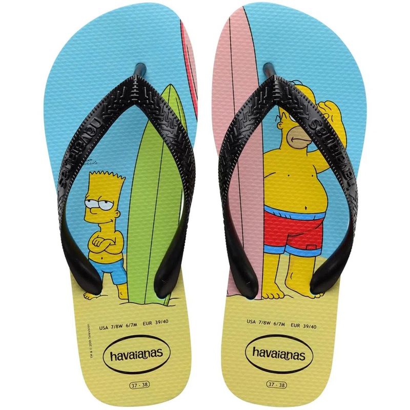 Chinelo Havaianas Have Dual FC Preto e Amarelo 