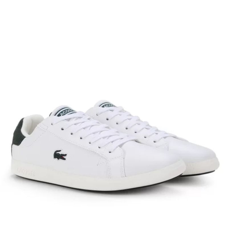 Sapatenis lacoste branco e hot sale verde