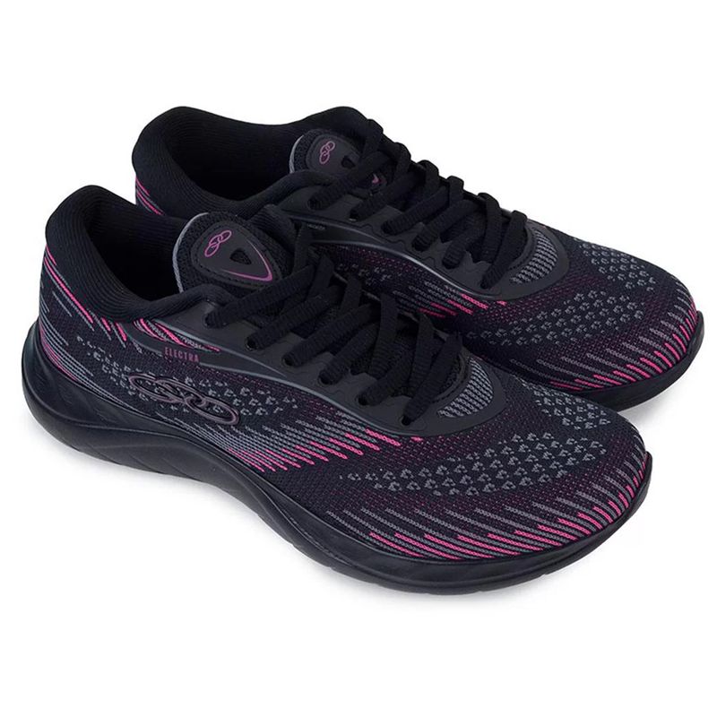 Tênis olympikus feminino hot sale preto e rosa