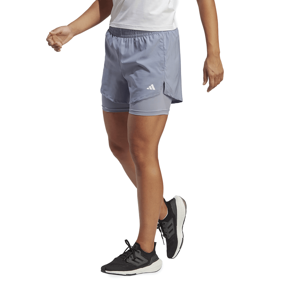Shorts Adidas Aeroready Made For Training Minimal Azul Feminino