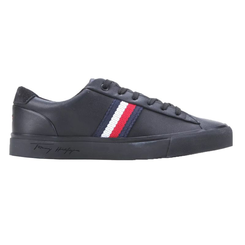 Ténis TOMMY HILFIGER Flag Leather Brancos