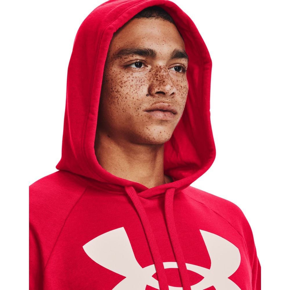 Moletom Under Armour Rival Fleece Big Logo Hoodie Masculino - Verde