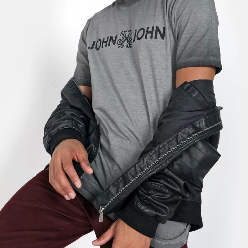 Camiseta John John Rg Flame Transfer Masculina Branco - Compre Agora