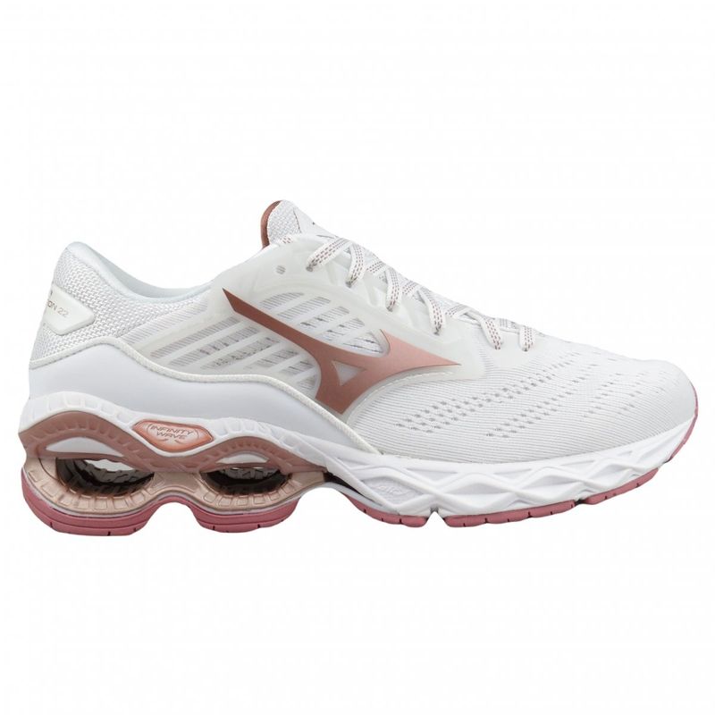 Mizuno wave creation 2024 azul e rosa