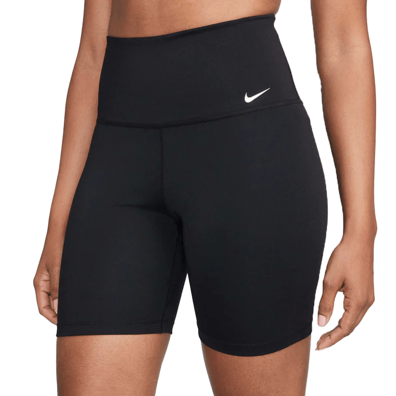 Short Nike Dri-FIT One High-Waisted 7 Inch Biker Preto e Branco Feminino