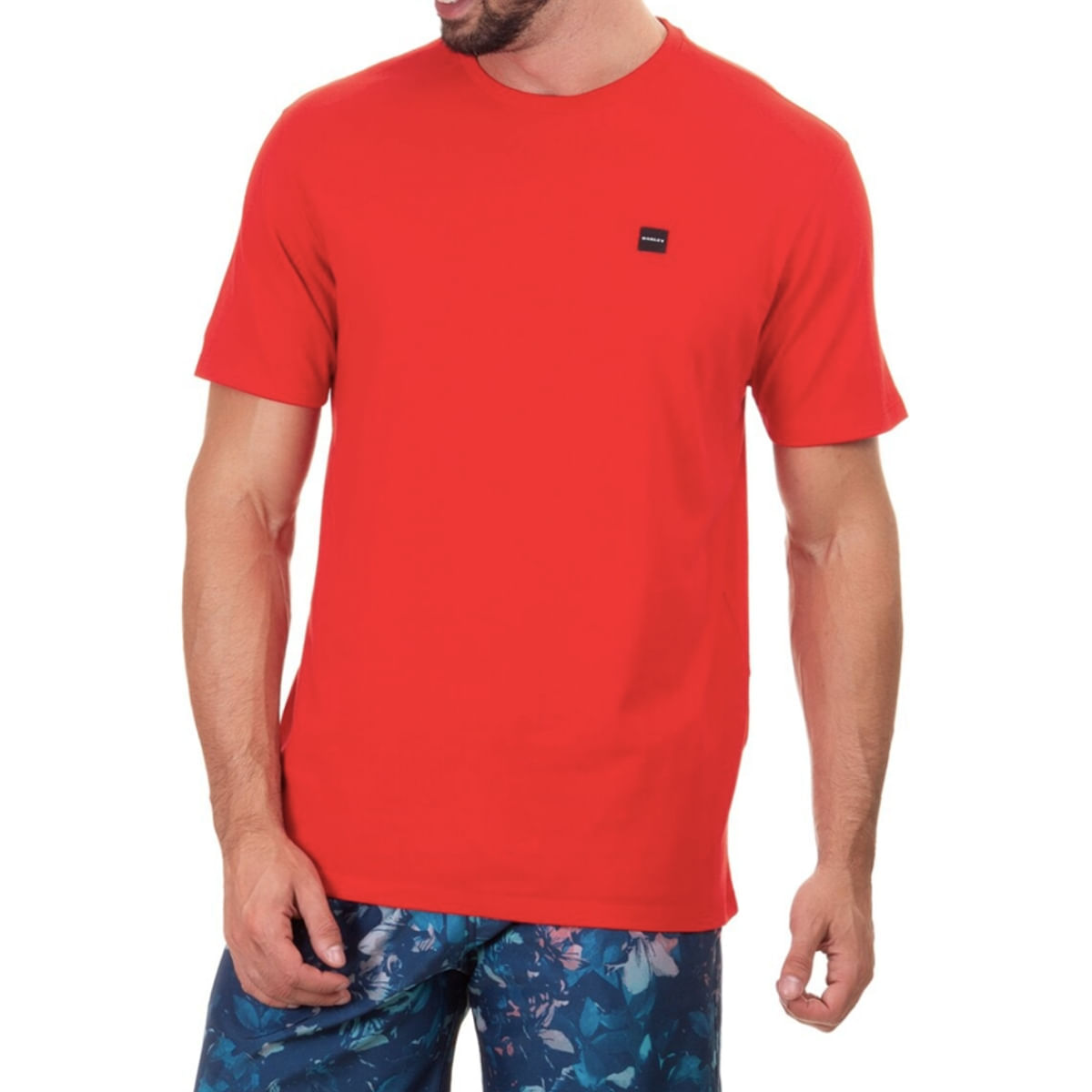 Camiseta Oakley Big Ellipse Masculina - Vermelho