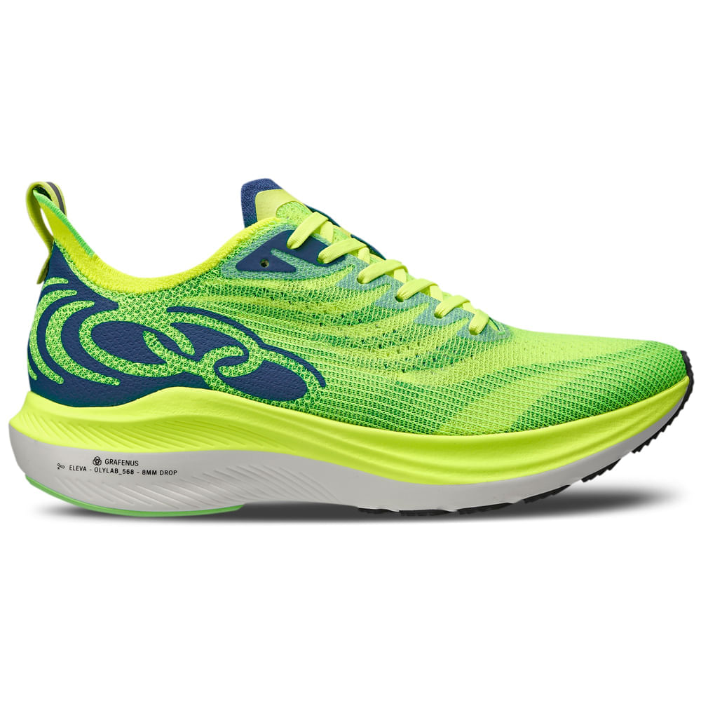 Tênis Olympikus Voa 2 Masculino Amarelo Neon / Verde