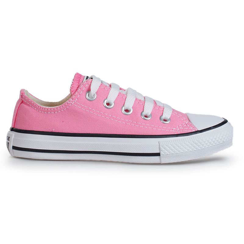 Tênis Infantil Converse All Star Cano Alto Rosa Clássico na