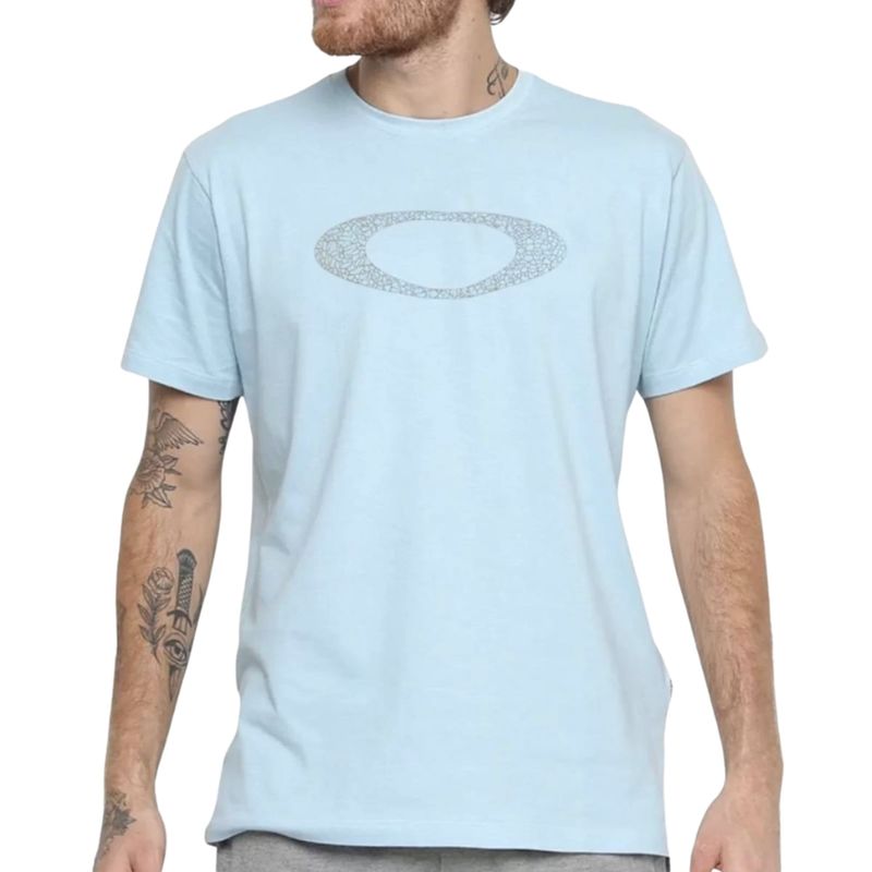 Camiseta Oakley Texture Graphic Tee White - Masculina