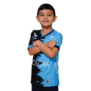 Camisa Infantil RT Sports São José E.C. 90 Anos Águia do Vale Goleiro Azul e Preto