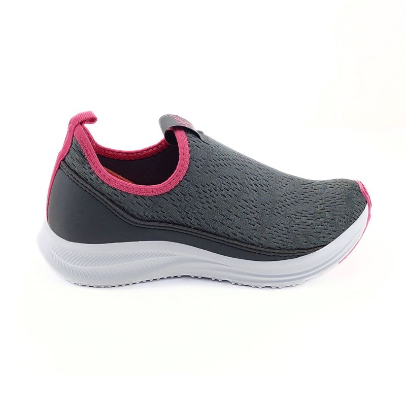 Tenis nike infantil store cinza e rosa