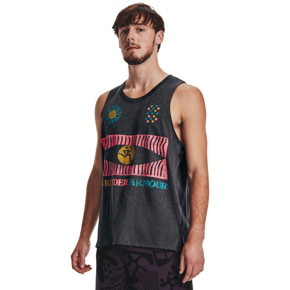 Regata de Corrida Feminina Under Armour Fly By Tank Preto