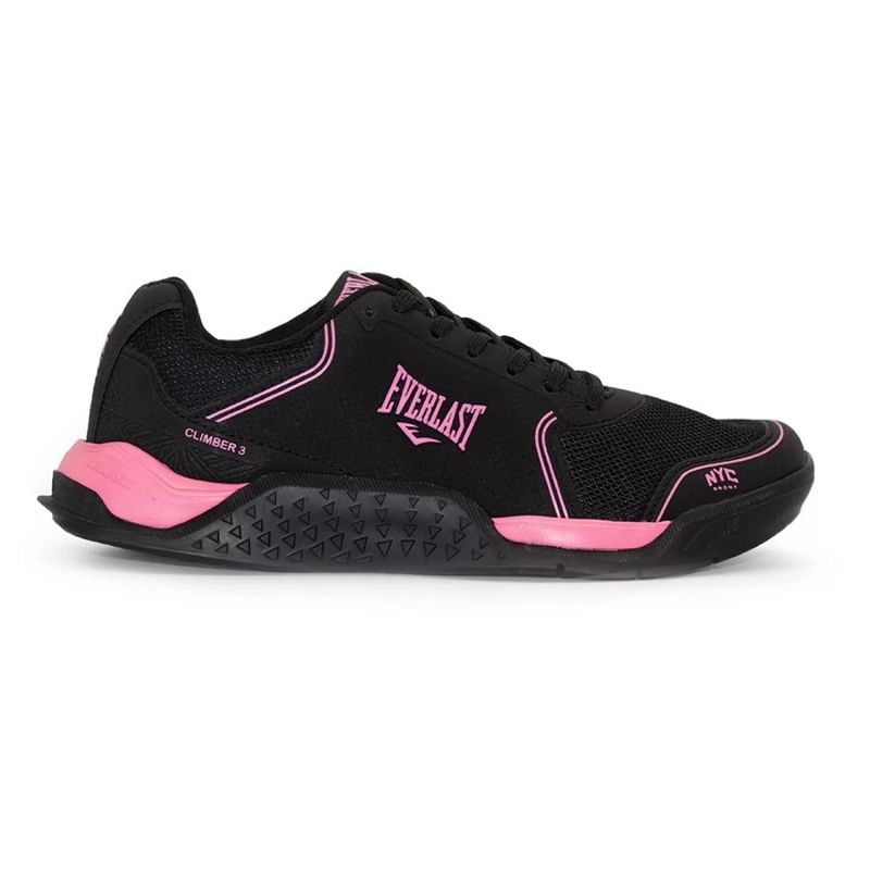 Tênis Everlast Climber Pro Feminino - Preto/Rosa - Crosshop Brasil