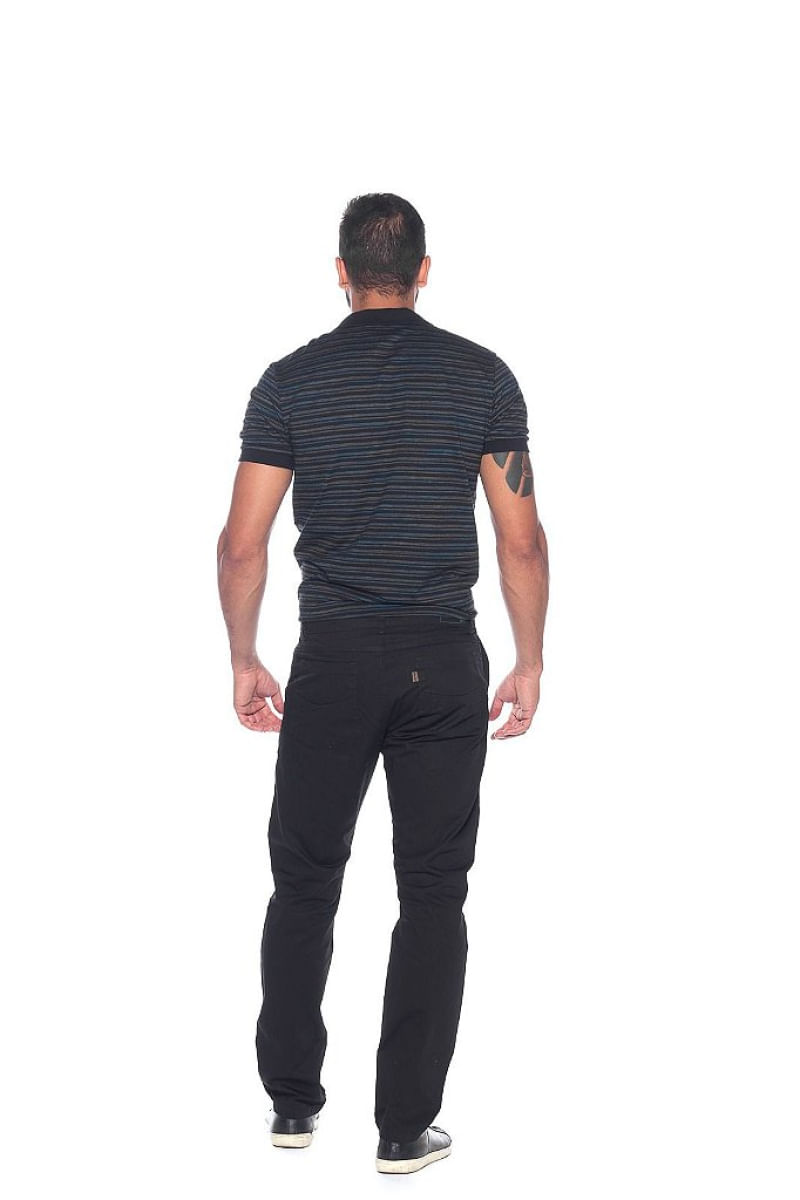 Calça masculina esporte fino, preta, 100% algodão modelo tradicional de  ótima qualidade em promoção