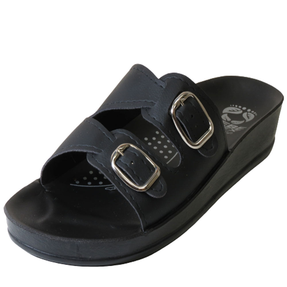 Chinelo Feminino Anatômico Comfort Flex Preto