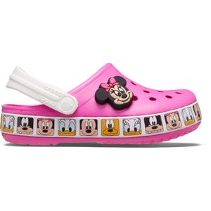 Babuche Infantil Crocs Minnie Mouse Band Clog T Rosa