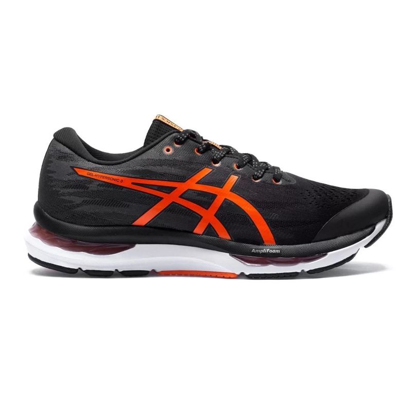 Asics cinza hot sale e laranja