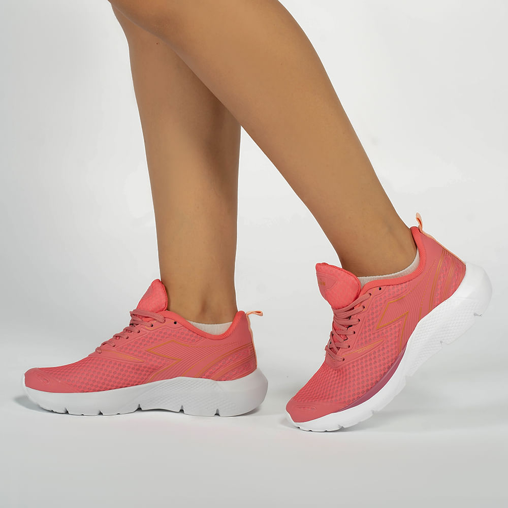 Tenis Esportivo Diadora Running Giunone Rose Feminino