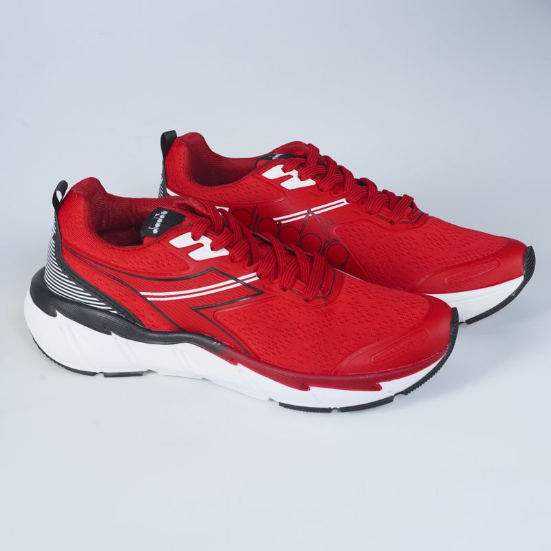 T nis Esportivo Diadora Running Apollo Vermelho e Preto Masculino Oscar Loja Online de Cal ados Femininos Masculinos e Infantis