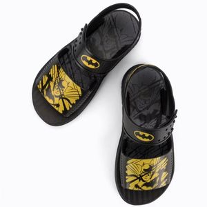 Sandália Grendene Kids Batman Batmochila - Preto e Amarelo