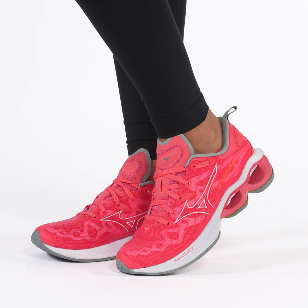 Tens Running Mizuno Wave Creation 25 Vermelho e Branco Feminino