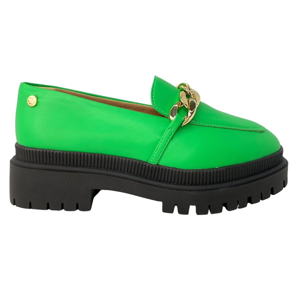Sapato Casual Via Uno Feminino 318001 - Verde Neon - Sapato Casual