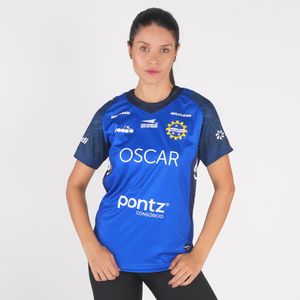 Camiseta São José E.C Águia do Vale Diadora Azul Feminino
