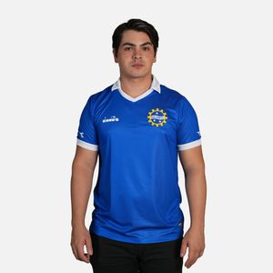 Camiseta Retrô Masculina São José Ec Diadora Azul
