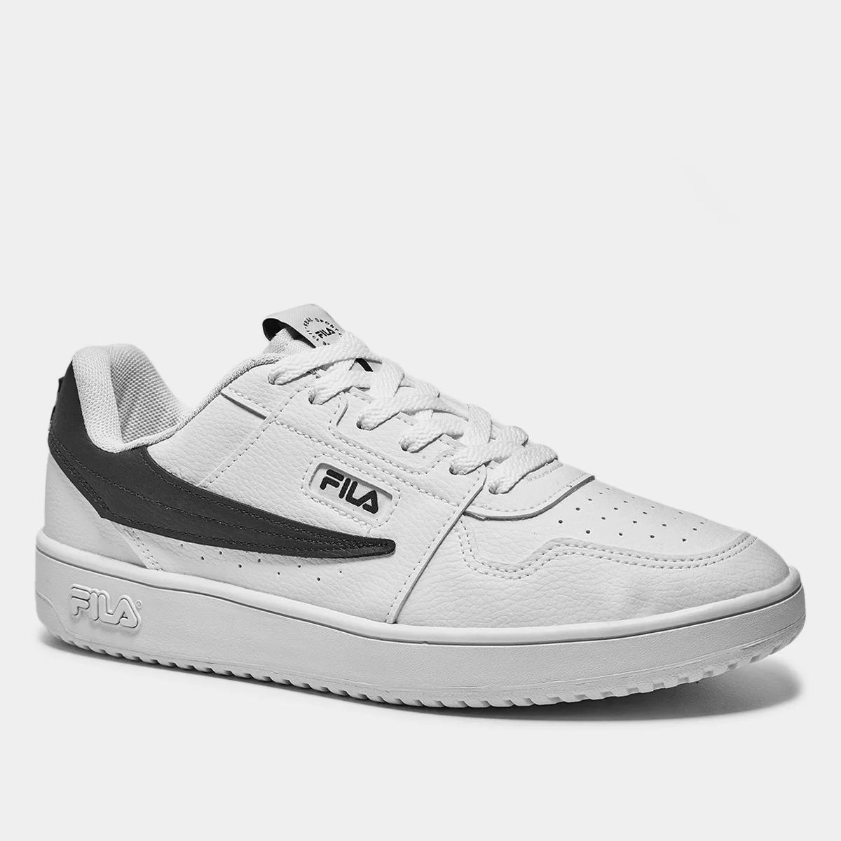 Tenis fashion fila em couro