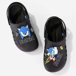 Babuche Infantil Sonic Speed Masculina - Preto